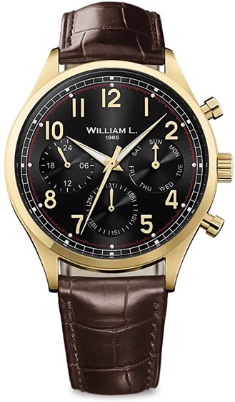 Oiritaly Montre Quartz Homme William L. WLOJ03NROJCM Montres